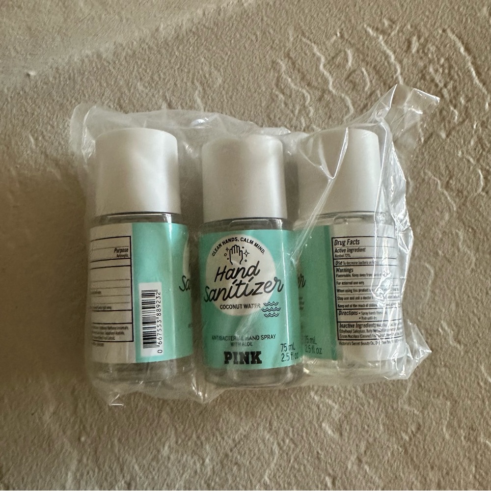 PINK Victoria's Secret Coconut Water Hand Sanitizer Spray - Mint